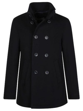 Herno Double-Breasted Long-Sleeved Coat