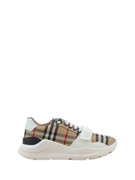 Vintage Checked Panelled Sneakers