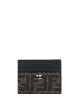 FF-jacquard leather card holder