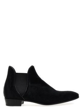 Calf Hair Ankle Boots