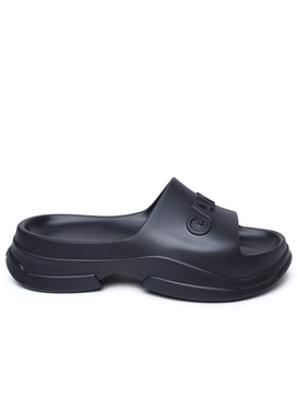 Black Rubber Slippers