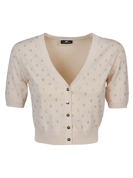 Elisabetta Franchi V-Neck Knitted Cardigan