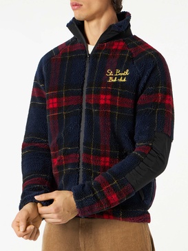 Sherpa Jacket With St. Barth Bob Club Embroidery