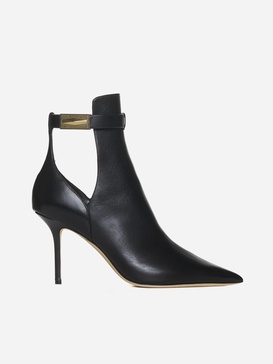 Nell 85mm pointed-toe ankle boots