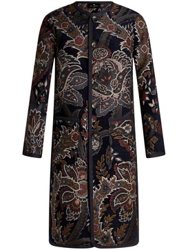 Etro Reversible Coat With Paisley Print