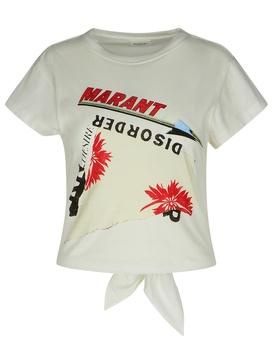 Isabel Marant Etoile 'Zodya' White Cotton T-Shirt Woman