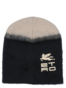 Etro Logo Embroidered Two-Tone Beanie