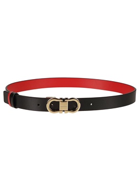 ferragamo gancini reversible & adjustable leather belt