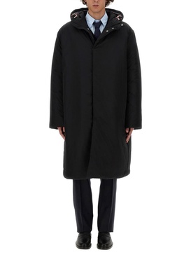 Thom Browne Long Sleeved Hooded Padded Coat