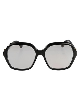 Pentagon Rim Clear Lens Glasses