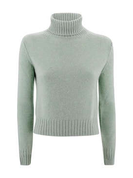 Sweatshirt With Ribbed Turtleneck