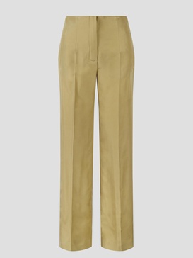 Wide silk habotai trousers