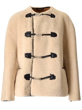 Teddy Shearling Clasp Buttoned Coat