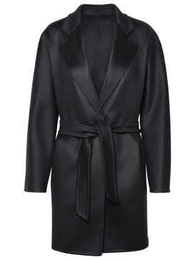 Max Mara Black Cashmere Coat Woman