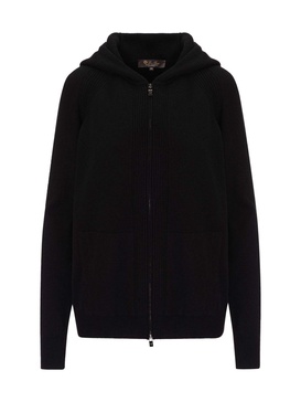 Merano Zipped Knitted Hoodie