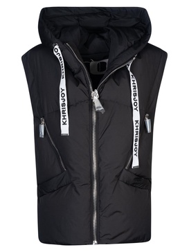 Logo Zip Hooded Gilet