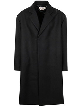 Long-sleeved Straight Hem Coat