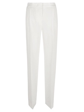 High-waist Plain Trousers