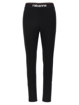 Logo Waistband Stretch Leggings