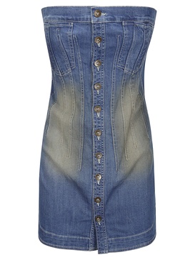 Corset Denim Mini Dress