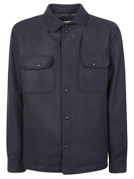 Woolrich Long-Sleeved Straight Hem Shirt