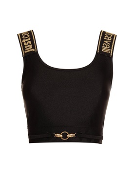 Just Cavalli Black Sleeveless Top