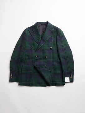 Aaradeo Tartan Double-breasted Jacket