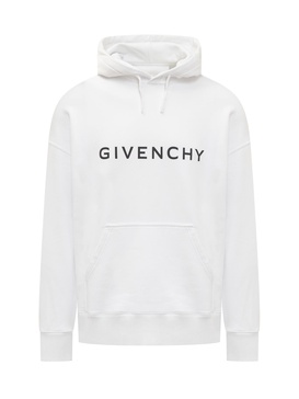 logo-print cotton hoodie