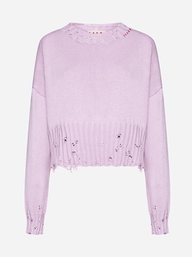 Cotton Cropped Sweater