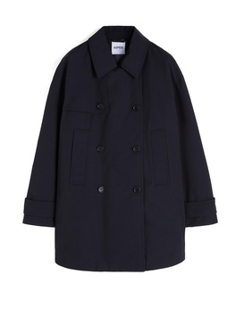 Navy Blue Women's Trench Coat