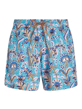 floral-print swim shorts