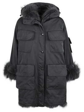 Ermanno Scervino Long-Sleeved Hooded Jacket