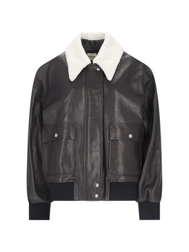 'shellar' Single-breasted Leather Jacket