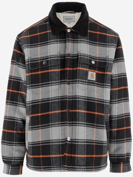 Baris Cotton Twill Shirt With Plaid Pattern