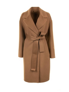 Women's Tobacco Coat With Belt