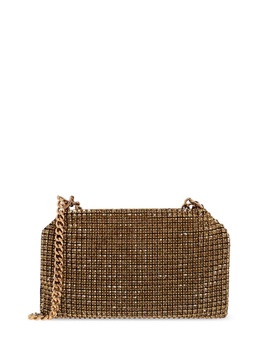 STELLA MCCARTNEY Sparkling Mini Crystal Mesh Clutch