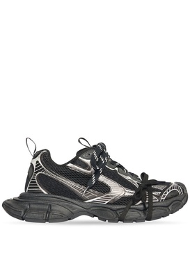 Balenciaga 3 Xl Black/White Mesh And Polyurethane Trainer