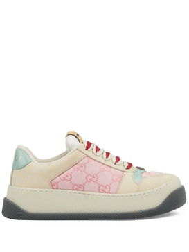 Screener GG canvas and leather sneakers