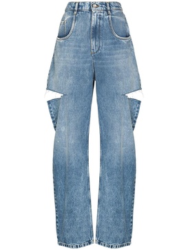 MAISON MARGIELA Chic Cut-Out High Waist Denim Jeans