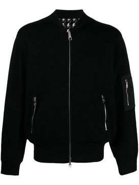 NEIL BARRETT FW23 Men's Black Bomber Jacket