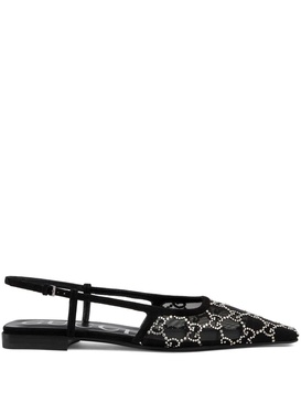 Gucci Cruise Gg Motif Slingback Flats