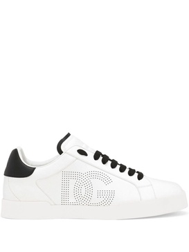 DOLCE & GABBANA Portofino Luxe Leather Sneakers