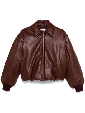 coated bomber jacket