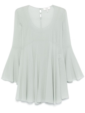 CHLOÉ Elegant Silk Mini Dress with Flared Skirt