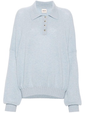 KHAITE Cashmere Blend Polo Jumper