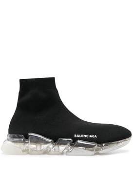 BALENCIAGA Speed 2.0 LT Futuristic Sneakers in Black