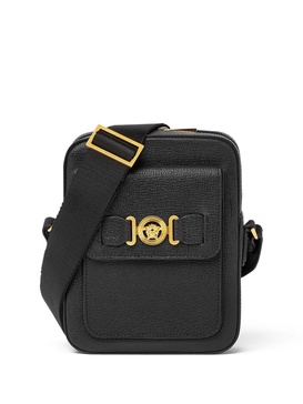 VERSACE Medusa Biggie Leather Crossbody Bag