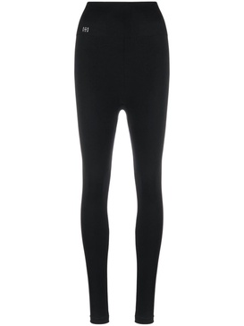 gathered stretch-jersey leggings