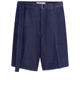 Blue denim bermuda shorts