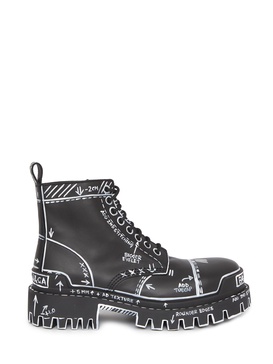 Black Strike Lace-Up Boots